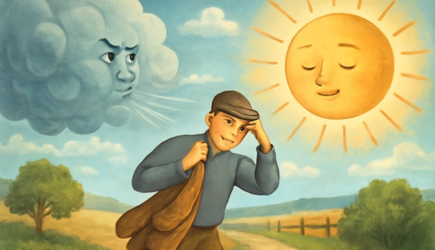 The Sun and the Wind Fable